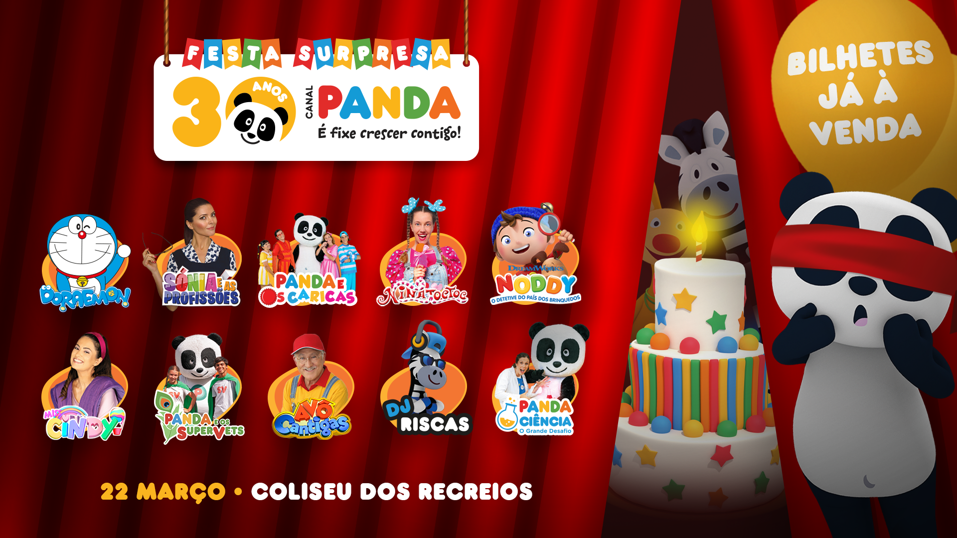 “NODDY” E “YELLOW STAR KIDS” CONFIRMADOS  NO 30º ANIVERSÁRIO DO CANAL PANDA