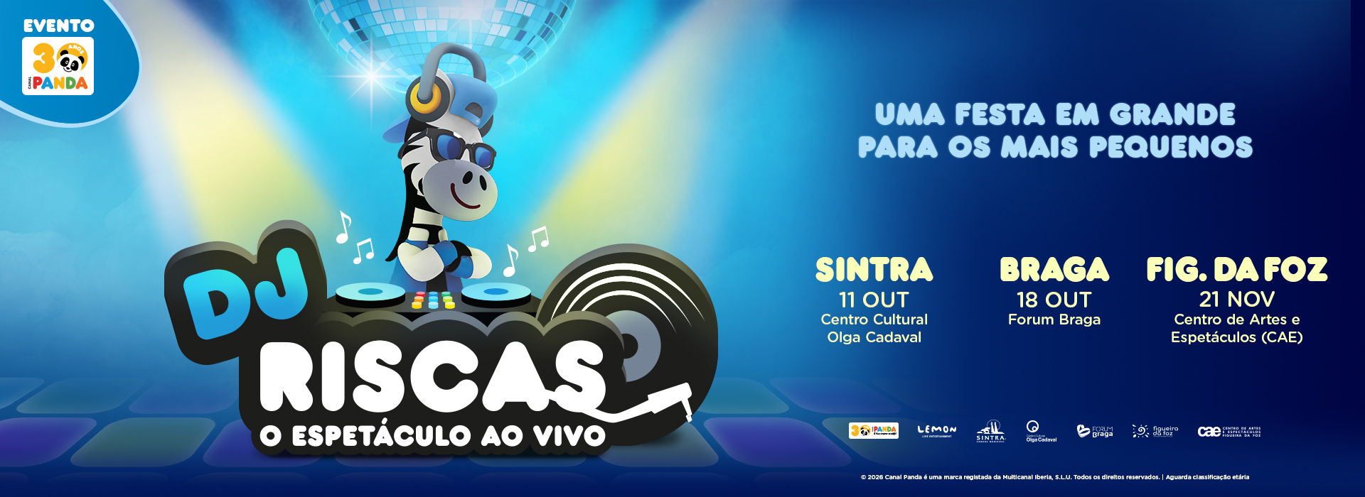 CANAL PANDA LANÇA TOURNÉE  “DJ RISCAS AO VIVO”